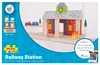 BigJigs Holzbahnhof - Spielzeug Eisenbahn Zubehör Produktbild-Vorschau 2