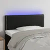 vidaXL LED čelo postele černé 90x5x78/88 cm Imitace kůže Náhled obrázku produktu 2