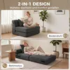 HOMCOM Slaapfauteuil 2-in-1, opvouwbaar, zonder Productafbeelding-voorbeeld 4