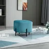 HOMCOM Podnóżek do salonu, tapicerowany, poliester i stal, Podgląd zdjęcia produktu 2