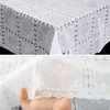Tischdecke Lace Vinyl Häkelspitze Blumen Weiß Robust Produktbild-Vorschau 8