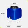 Garronda Fût en plastique 100 L Fût à col large 100 L avec Voir les images du produit 3