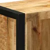 vidaXL Badschrank 40x30x90 cm Raues Massivholz Mango Produktbild-Vorschau 5
