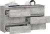 Kleine Kommode AKORD CL100 Beton 100 cm 6 Schubladen B100 x Produktbild-Vorschau 3