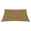 Design Sonnensegel 160 g/m² Taupe 6x7 m HDPE, Markisen 2024 Produktbild-Vorschau 3