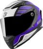 FC-Moto FF130SV Casco Cavion, nero opaco/lilla, S Anteprima dell’immagine prodotto 1