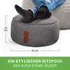 Green Bean® Sitzhocker "Home Linen" 45x25cm mit EPS Perlen Produktbild-Vorschau 2