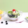 Müslischüssel aus Glas Suppenschüssel aus Glas mit Griff, Produktbild-Vorschau 2