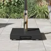 vidaXL Sonnenschirmständer Schwarz 41 x 41 x 37 cm Granit Produktbild-Vorschau 4