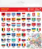 Nálepky s vlajkami Európy Náhľad obrázku produktu 1