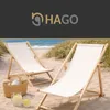 HAGO24 Strandliege Beige Sonnenliege Gartenliege Liegestuhl Produktbild-Vorschau 6