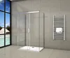 U-Form Duschkabine 120x195cm Schiebetür mit 90x90x195cm Produktbild-Vorschau 2