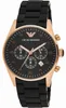 Emporio Armani Uhr Chronograph Batterie mit schwarzem Produktbild-Vorschau 14