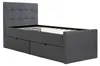 Homestyle4u Polsterbett 90x200 cm Bettgestell Mit Produktbild-Vorschau 10
