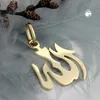 Anhänger 18x15mm Allah glänzend 14Kt GOLD gold 18x15mm Produktbild-Vorschau 2