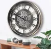 Wanduhr mit echtem Bewegungsgetriebe Zahnrädern römische Produktbild-Vorschau 9