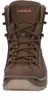A front view of a brown Lowa hiking boot. Produktbild-Vorschau