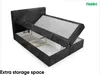 MEBLINI Boxspringbett mit Bettkasten - 180x220 - H3/Schwarz Produktbild-Vorschau 5