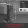 siwitec Mehrzweckleiter Alu, 3 x 4  Sprossen, Leiter Produktbild-Vorschau 2