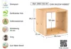 Astigarraga 1 Würfel Massivkiefer Modulares Regal Braun  Produktbild-Vorschau 3
