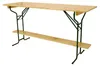 Stehtisch klappbar 220cm rechteckig Höhe 110cm Stahl und Produktbild-Vorschau 2