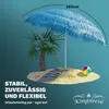 KINGSLEEVE® Ombrellone Stile Hawaii Ø160 cm Inclinabile e Anteprima dell’immagine prodotto 5