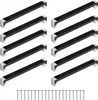 A collage of cabinet handles and screws arranged on a white background. Podgląd zdjęcia produktu