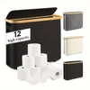 noir Corbeille de rangement du papier toilette ， Étagère WC Voir les images du produit 1