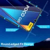 A close-up marketing image of a screen protector for a POCO C65 phone, highlighting its fit and design. Produktbild-Vorschau