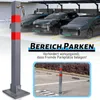 Bettizia Absperrpfosten 4X Parkplatzsperre Klappbar 66cm Produktbild-Vorschau 4