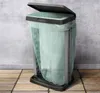 Support pour sacs poubelle en plastique avec couvercle Voir les images du produit 2