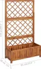 vidaXL Hochbeet mit Spalier 85x38x150 cm Massivholz Akazie Produktbild-Vorschau 10