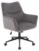 Carryhome Drehstuhl MALAGA, grau Velours, mit Rollen, 140 Produktbild-Vorschau 1