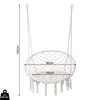 Fauteuil suspendu Rebecca Mobili Kadyos 120x80x60 Polycoton Voir les images du produit 1