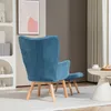 HOMCOM Sessel mit Hocker, Ohrensessel mit Hoher Produktbild-Vorschau 8