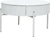 Table basse 'Rill' avec tiroir rond pieds métal 36 x Ø60 cm Voir les images du produit 3