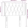 The Living Store Kopfteil mit Ohren Dunkelgrau 83x16x78/88 Produktbild-Vorschau 10