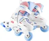 A pair of children's inline skates with adjustable sizing. Produktbild-Vorschau