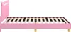 vidaXL Kinderbettgestell mit Kopfteil Rosa 90 x 200 cm Produktbild-Vorschau 6