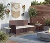 panca da giardino a 3 posti in poly-rattan Halden, panca ~ Anteprima dell’immagine prodotto 5