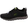 A side view of a black and gray Skechers athletic shoe. Náhľad obrázku produktu