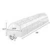 A transparent mini greenhouse tunnel with dimensions indicated. Produktbild-Vorschau