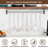 Silikon Küchenhelfer Set 8-teilig Hitzebeständig Khaki Produktbild-Vorschau 3