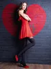 BANANALU Valentinstag Strumpfhose mit Herzen und Overknee Produktbild-Vorschau 2