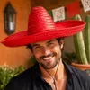 Sombrero "Santiago" Ø 50 cm | Strohhut zum Mexiko Kostüm Produktbild-Vorschau 2