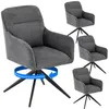 Deuline Esszimmerstühle 4er Set  360° drehbar mit Armlehne, Produktbild-Vorschau 1
