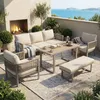 Set da giardino Flieks da 5 pezzi, set di mobili da balcone Anteprima dell’immagine prodotto 3