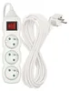 Prodlužovací kabel 7 m / 3 zásuvky / s vypínačem / bílý / PVC / 1 mm2 Produktbild-Vorschau