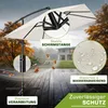 tillvex® Aluminium Parasol rechthoekig Ø 330 cm + afdekking Productafbeelding-voorbeeld 7