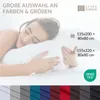 Renforce Bettwäsche 135x200 Bordeaux einfarbig Produktbild-Vorschau 4